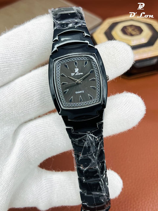 D’Lon Luxury Quartz Watch for men | Square Dial | Stainless Steel Bracelet