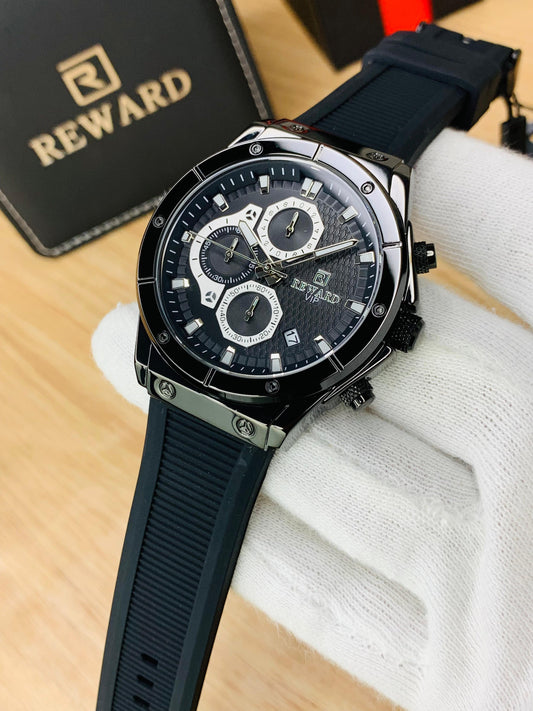 Reward Men’s Luxury Chronograph Watch – Silicone Strap Wrist Watch